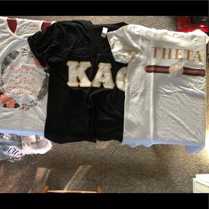 Kappa Alpha Theta M 3 shirt bundle!